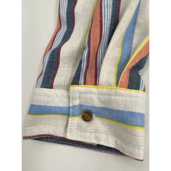 Passport Women Large Multicolored Button Up Long Sleeve Shirt Comfortable Ranch - Picture 5 of 13